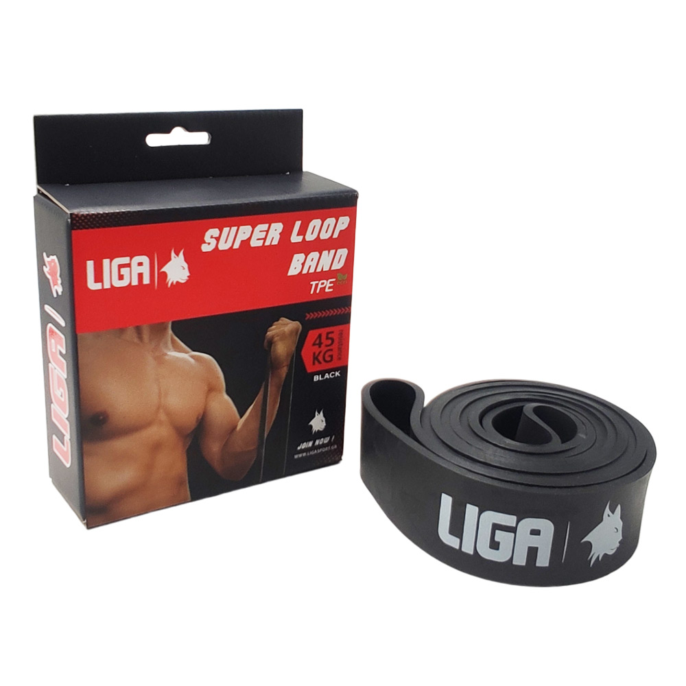 Λάστιχο αντίστασης (heavy duty tpe band)(χρώμα μαύρο) 208εκ.*4,5εκ.*4,4εκ LIGASPORT*