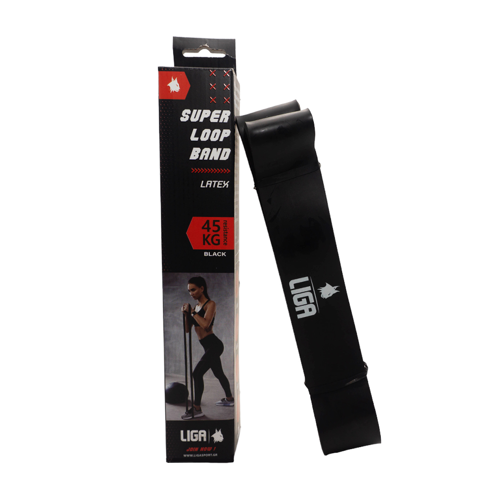 Λάστιχο αντίστασης (heavy duty latex band)(χρώμα μαύρο) 208εκ.*4,5εκ.*4,4εκ LIGASPORT*