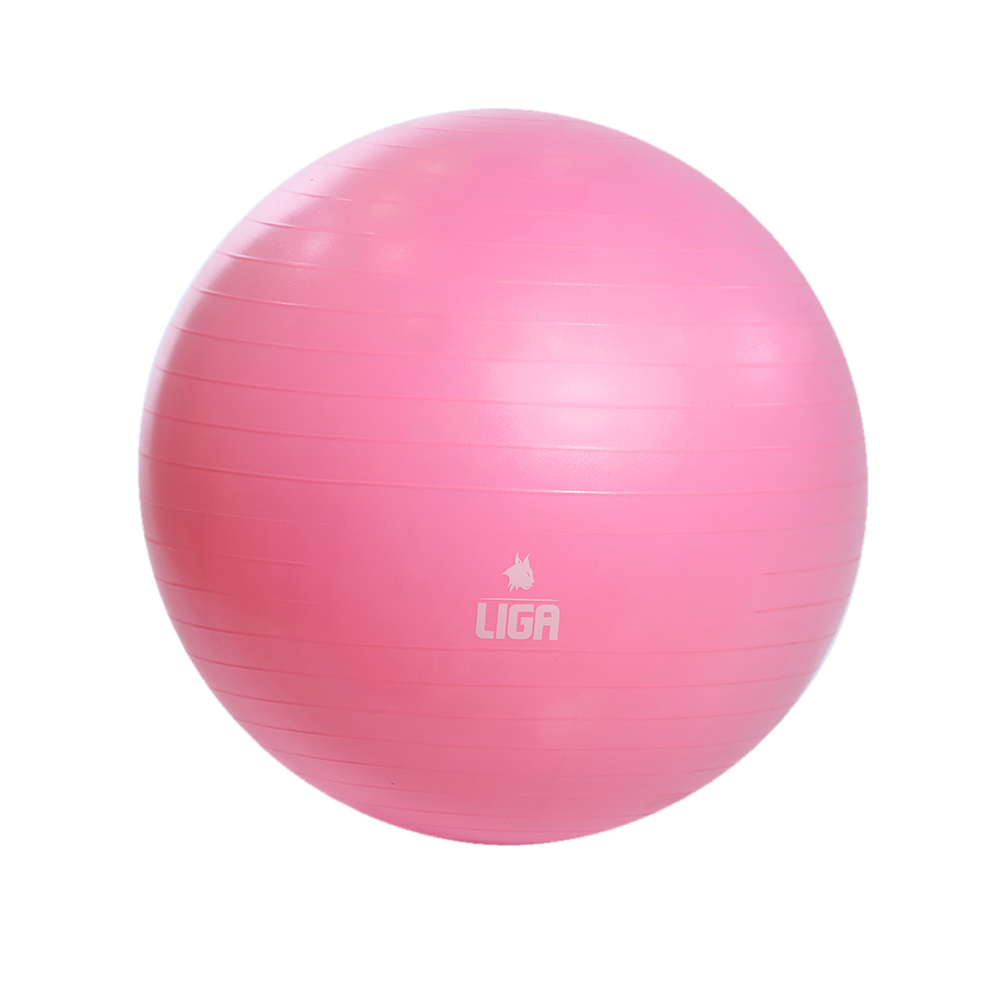 Μπάλα γυμναστικής 55cm (Gym Ball) (ροζ) LIGASPORT*