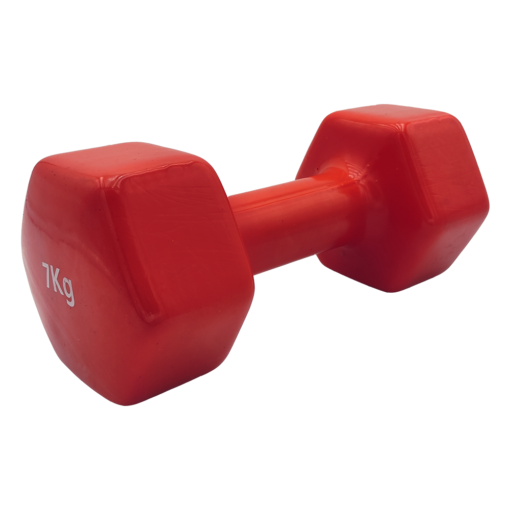 VINYL DUMBBELL ΑΛΤΗΡΑΣ ΒΙΝΥΛΙΟΥ 7kg (RED) LIGASPORT