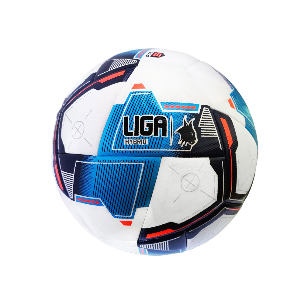 SOCCER BALL HYBRID (Cyan/Black/White) LIGASPORT^