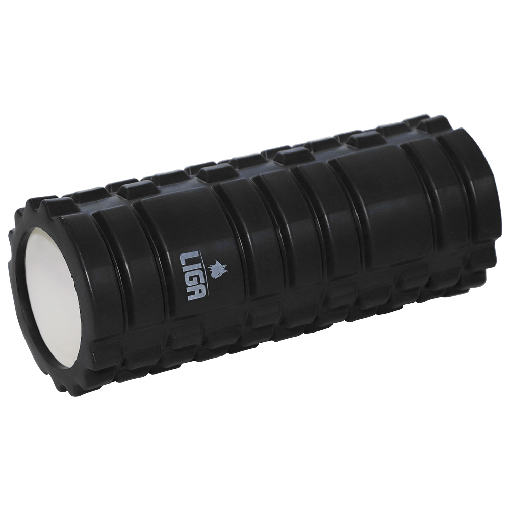 Foam Roller - 33cm (BLACK) LIGASPORT