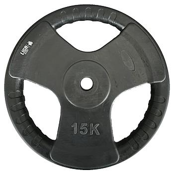 RUBBER WEIGHT LIFTING PLATE 15kg (Φ28) LIGASPORT