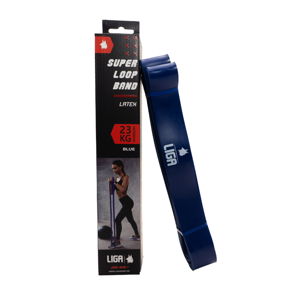 Λάστιχο αντίστασης (heavy duty latex band)(χρώμα μπλε) 208εκ.*4,5εκ.*3,2εκ LIGASPORT*
