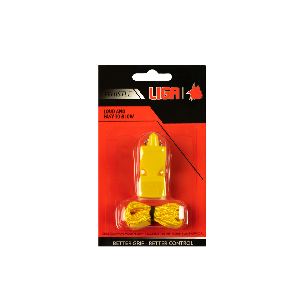 Σφυρίχτρα πλαστική με λουράκι (Plastic whistle with lanyard) LIGASPORT