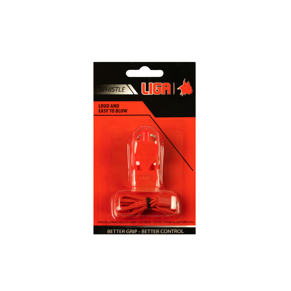 Σφυρίχτρα πλαστική με λουράκι (Plastic whistle with lanyard) LIGASPORT