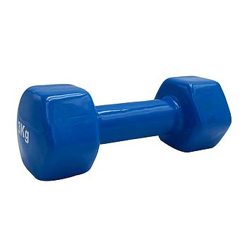 VINYL DUMBBELL ΑΛΤΗΡΑΣ ΒΙΝΥΛΙΟΥ 3kg (BLUE) LIGASPORT